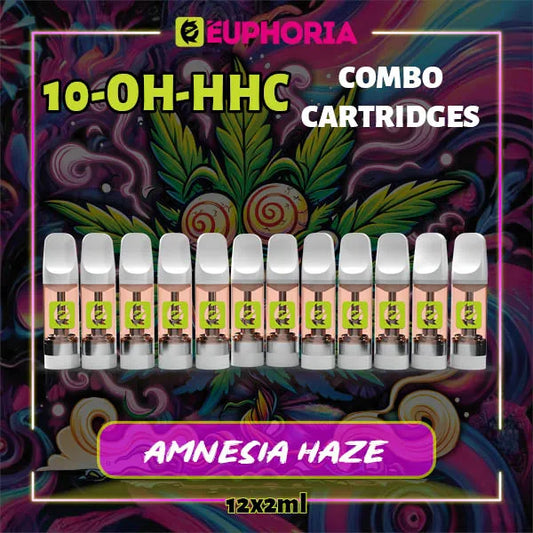 10-OH-HHC Vape Cartridge 2ml x 12 Amnezia Haze 95% | E-Euphoria