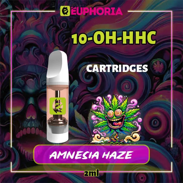 10-OH-HHC Vape Cartridge 2ml Amnezia Haze 95% | E-Euphoria