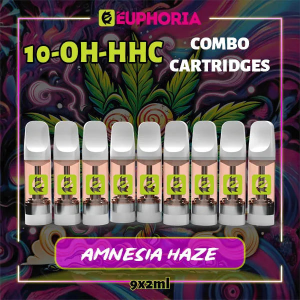 10-OH-HHC Vape Cartridge 2ml x 9 Amnezia Haze 95% | E-Euphoria