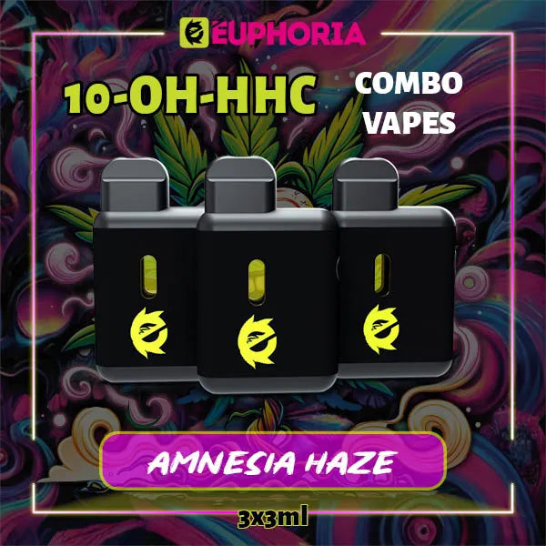 10-OH-HHC Vape 3ml x 3 Amnezia Haze 95% | E-Euphoria