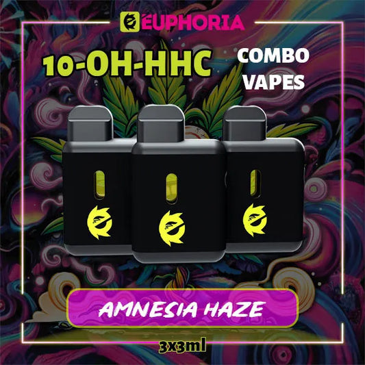 10-OH-HHC Vape 3ml x 3 Amnezia Haze 95% | E-Euphoria