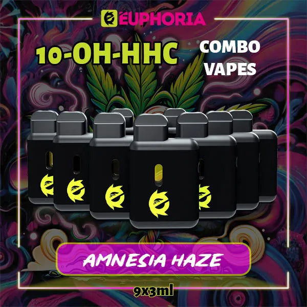 10-OH-HHC Vape 3ml x 9 Amnezia Haze 95% | E-Euphoria