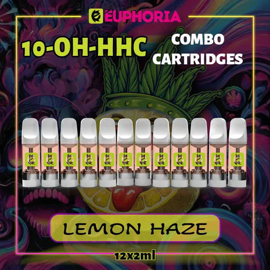 10-OH-HHC Vape Cartridge 2ml x 12 Lemon Haze 95% | E-Euphoria