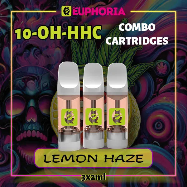 10-OH-HHC Vape Cartridge 2ml x 3 Lemon Haze 95% | E-Euphoria