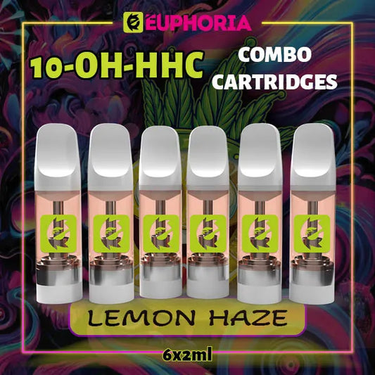 10-OH-HHC Vape Cartridge 2ml x 6 Lemon Haze 95% | E-Euphoria