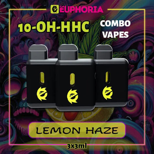 10-OH-HHC Vape 3ml x 3 Lemon Haze 95% | E-Euphoria
