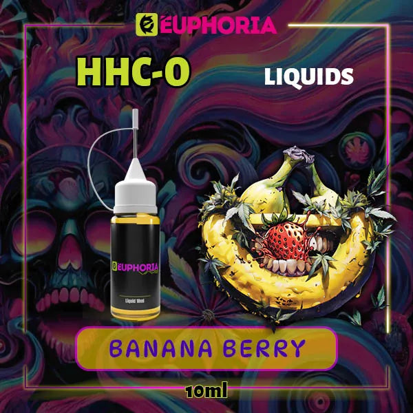 HHC-O Vape Liquid Banana berry 95% 10ml/2000mg | E-Euphoria