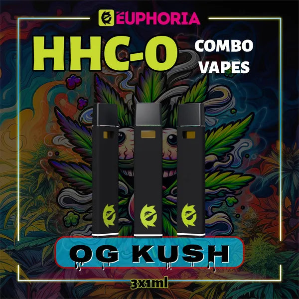 x3 HHC Vape OG KUSH 95% 1ml | E-Euphoria